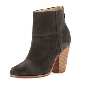 Rag & Bone Classic Newbery Leather Ankle Boot Asphalt Size 9